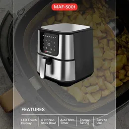 Mitshu Digital 6 Liter Automatic Air Fryer