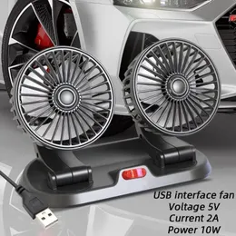 Poraxy Car Fans,12V Electric Auto Cooling Fan, Headrest 360 Degree