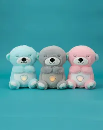 Breathing Teddy Bear Breathing Otter with Soft Music Soft Plush Toy