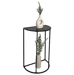 Table semi circle home decor metal frame side laptable