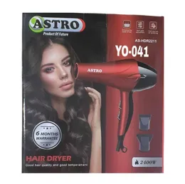 Astro YO-041 Professional Hair Dryer 2400W – High Power Salon Hair Dryer with Multiple Heat Settings