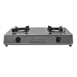 Suga GS2000 Double Burner Gas Cooker – Durable Whirlwind Burners (LP Gas)