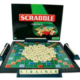 Large Scrabble Board Game Classic Family Word Puzzle, Educational Word Game for Kids, Perfect for Home and School Play, 