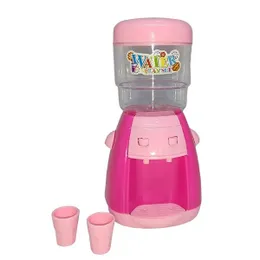 Kids Pretend Play Toy Electric Water Dispenser With Light And Sound