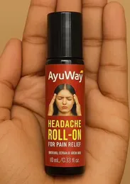 AyuWay Headache Roll On Pain Relief Oil 10ml Headache Oinment
