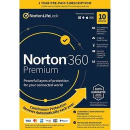 Norton 360 Premium 2025 (1 Year, 10 Devices)