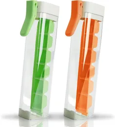 Ice Cube MoldIce Cube Mold with One Hand Press, 6 Grid Ice Cube Tray Cup, Single Handed Pressing Ice Maker, Mini Plastic