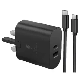Samsung 35W PD Power Adapter Duo USB Fast Charger – Type-C & USB-A Dual Port