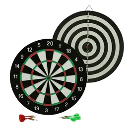 Portable Double-Sided Dart Board Set with Built-In Hanging Hook, High Quality Dart Board, Indoor Outdoor Use, Ideal for 