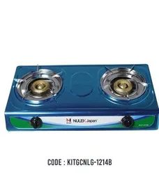 SS 2 BURNER GAS STOVE NULEK JAPAN NLG-1214B