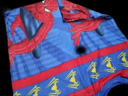 6×5 Spiderman-Themed Blue Bedsheet Set – Marvel Superhero Design