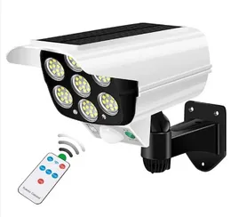 Outdoor Motion Sensor Solar Lights 2000 Lumens 77 LEDs Floodlight with Remote Controller Wireless IP66 Waterproof Securi