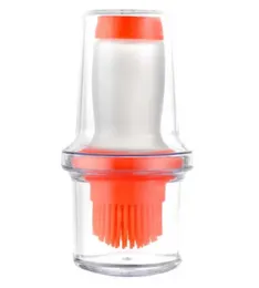 Portable Silicone Oil Dispenser Bottle with Brush and Lid – 1 Pcs BBQ, Pastry, Baking, and Kitchen Oil Container Tool