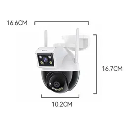 YESIDO KM12 Dual Lens 360° HD Wireless WiFi Surveillance Camera (2.4G)