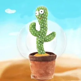 Kids Dancing Talking Cactus Toys for Baby Boys and Girls, Singing Mimicking Recording Repeating What You Say Sunny Cactu