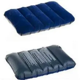 Travel air blow pillow / velvet blow up inflatable pillow