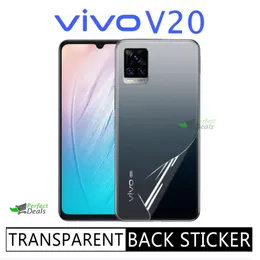 Clear Slim Carbon Fibre Transparent Protective Back Sticker for Vivo V20