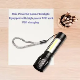 Rechargeable LED Torch, Small Flashlights High Lumens Rechargeable, Zoomable Mini Flashlights with 3 Light Modes for Eme