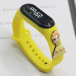 Waterproof cartoon-style watch band for girls and boys, featuring sports touch control and LED display. Ideal for studen