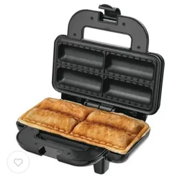 Sausage Roll Maker Makes 4 Quick Rolls Make your Own Crispy Flaky Sausage Rolls at Home, Non-Stick Coated Plates Cool To