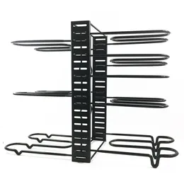 Pot and Pan Rack Organizer: 8 Tiers Pot Lid Holders & Pan Rack Cookware Organizer Adjustable Height with 3 DIY Methods f