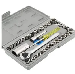 Aiwa Multi Purpose Combination Socket Wrench Set, 40 Pieces