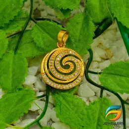 Gold Plated Pendant - Spiral Shape