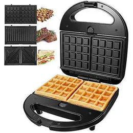INNOVEX ISM008 3-in-1 Waffle, Grill & Sandwich Maker – 750W, Non-Stick Plates