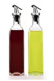 1pc kitchen oil bottle with plastic lid vinegar pour 150ml oil lekage free spray drop bottle