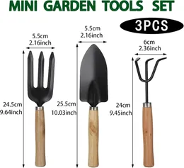 Gardening Plant Pot Tools 3Pcs Multifunction Garden Tool Set Plant Tool Hand Gardening Kit Garden Tools with Ergonomic H