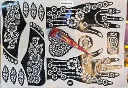 Mehendi + mehendi sticker Compo set Indian Fashion Flower Wedding Tattoo Supplies For DIY Body Art