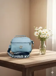 Women’s Fashion Crossbody Bag with Bold Strap – Sky Blue