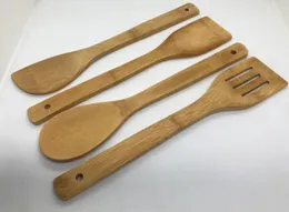 4pc wooden spoon for nonstick surface / bamboo wooden spoon set
