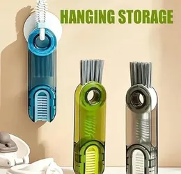 3 in 1 Bottle Cleaning Brush Drain Brush Bottle Lid Cleaner Water Bottle Cleaner Bottle Brush Multifunctional Cleaning B