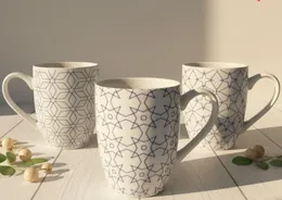 Ceramic coffee mugs, art deco design mugs - coffee maker, also for tea and mulled wine - espresso cups, Americano - smal