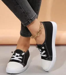 Women's Canvas Shoes Spring New Korean Stylish Lace Up Casual Shoes (Size - 40)