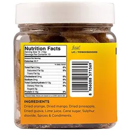 Goosebumps Masala Tropical Fruits | Dehydrated Citrus Fruits Mix - Orange, Mango, Guava & Pineapple | Chatpata Dried Fru