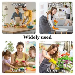 AMONI Kitchen Apron Waterproof, Apron for Kitchen Waterproof Women&Men, Waterproof Full Size Unisex with Front Pocket an