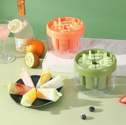 Ice Cream Molds Reusable Popsicle Mold Set 8 Pieces – Homemade Frozen Treat Maker for Kids and Adults