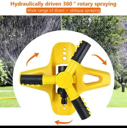 1pc 360° Automatic Rotating Trigeminal Sprinkler For Irrigation Rotating Sprinkler Tandem Sprinkler Sprayers Watering Ga