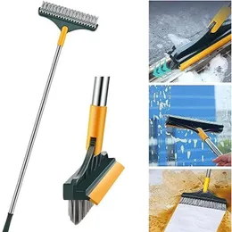 3-in-1 Floor Scrub Brush with Long Handle – 47" Rotating Cleaning Brush for Grout, Tile, Bathroom, Shower, Kitchen & Dec