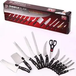 Miracle Blade World Class Professional Series 13-Piece Chef's Knife Collection and 4 Steak Knives