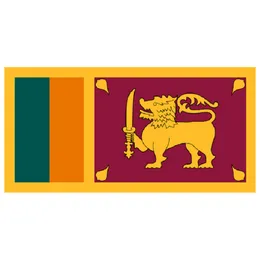 Sri Lanka Flag Sticker 10 Inches×5 Inches