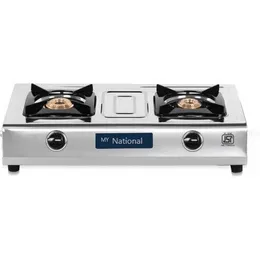 My National 100% STAINLESS STEEL Body 2 burner Indian gas cooker with warranty