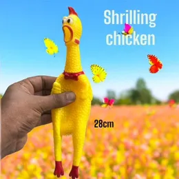Shrilling Chicken Toys Hen Squeeze Me Cuckoo Toy
