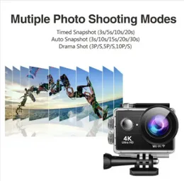 Mini Action Camera HD 4K Digital Cameras Screen Waterproof Recording Cam Sports Camera for Riding Record Diving Outdoor 