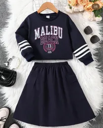 Short Sweatshirt & Pleated Skirt Set Size : 6-7 Years