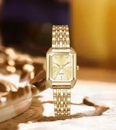 New Luxury Women Watches Fashion Simple Square Quartz Watch Casual Women Watch Business Folding Alloy Ladies Clock Relog