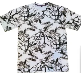 Printed Leaf Design Baggy Pop Corn T Shirt for Men