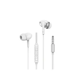Wiwu EB317 3.5MM Wired Stereo Earphone with Mic and Woven Cable white